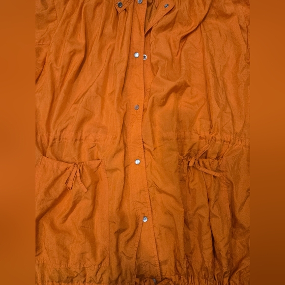 Vintage Oversized Foxrun Bright Orange Rain Jacket Sz M - Picture 4 of 9